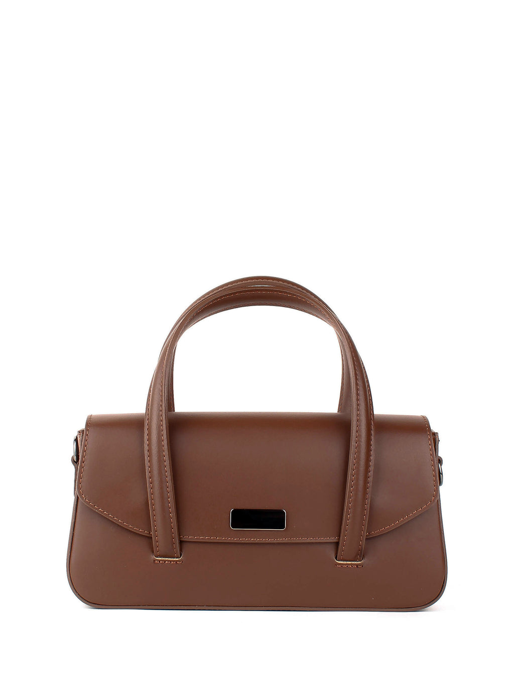 Bolso de mano de piel italiana Marrón 3663-06-31