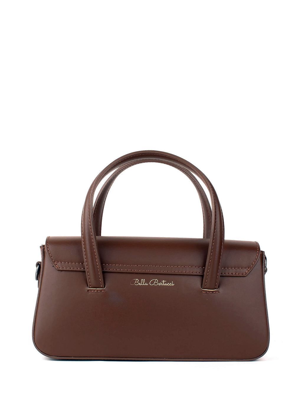 Bolso de mano de piel italiana Marrón 3663-06-31