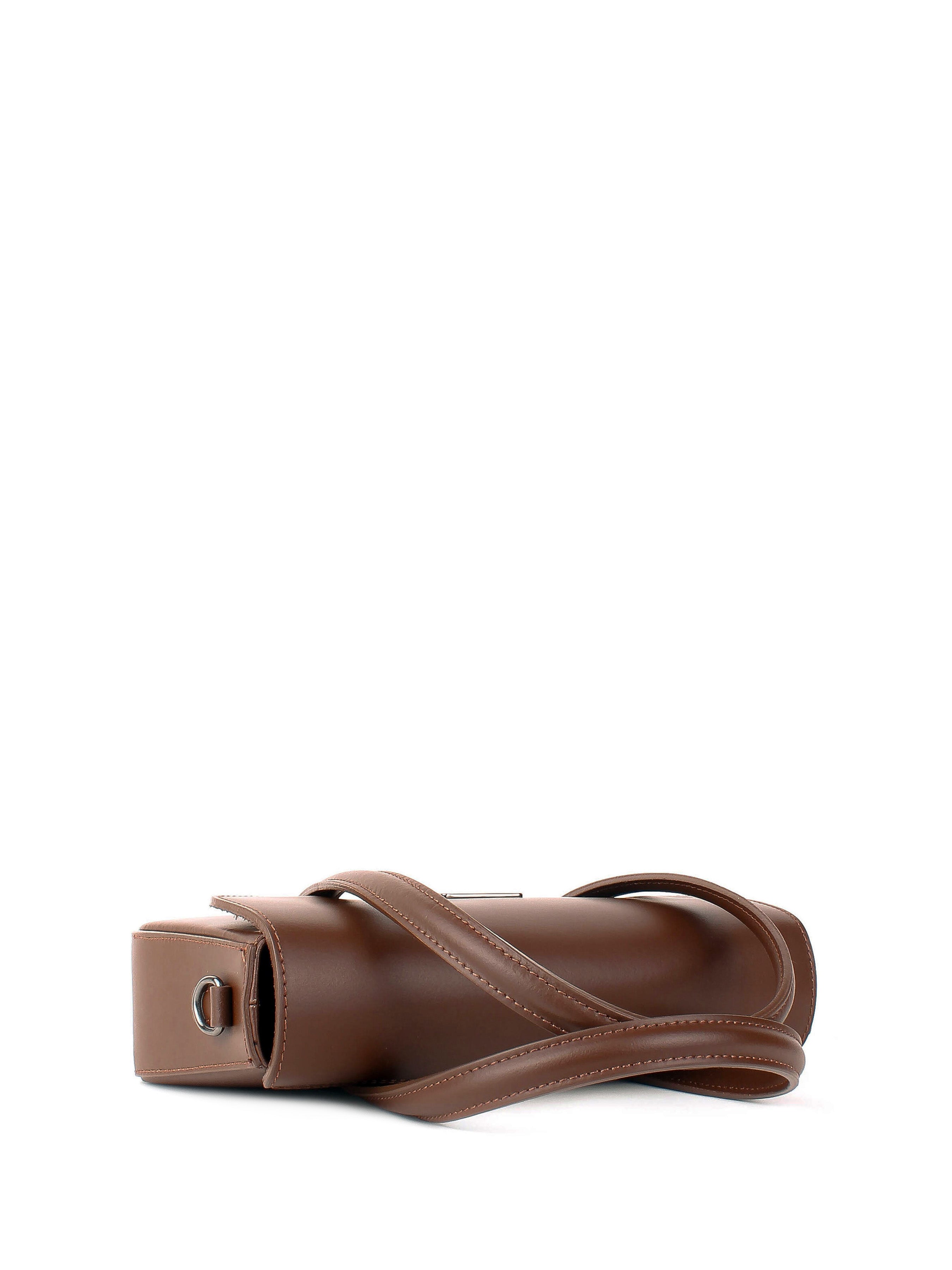 Bolso de mano de piel italiana Marrón 3663-06-31