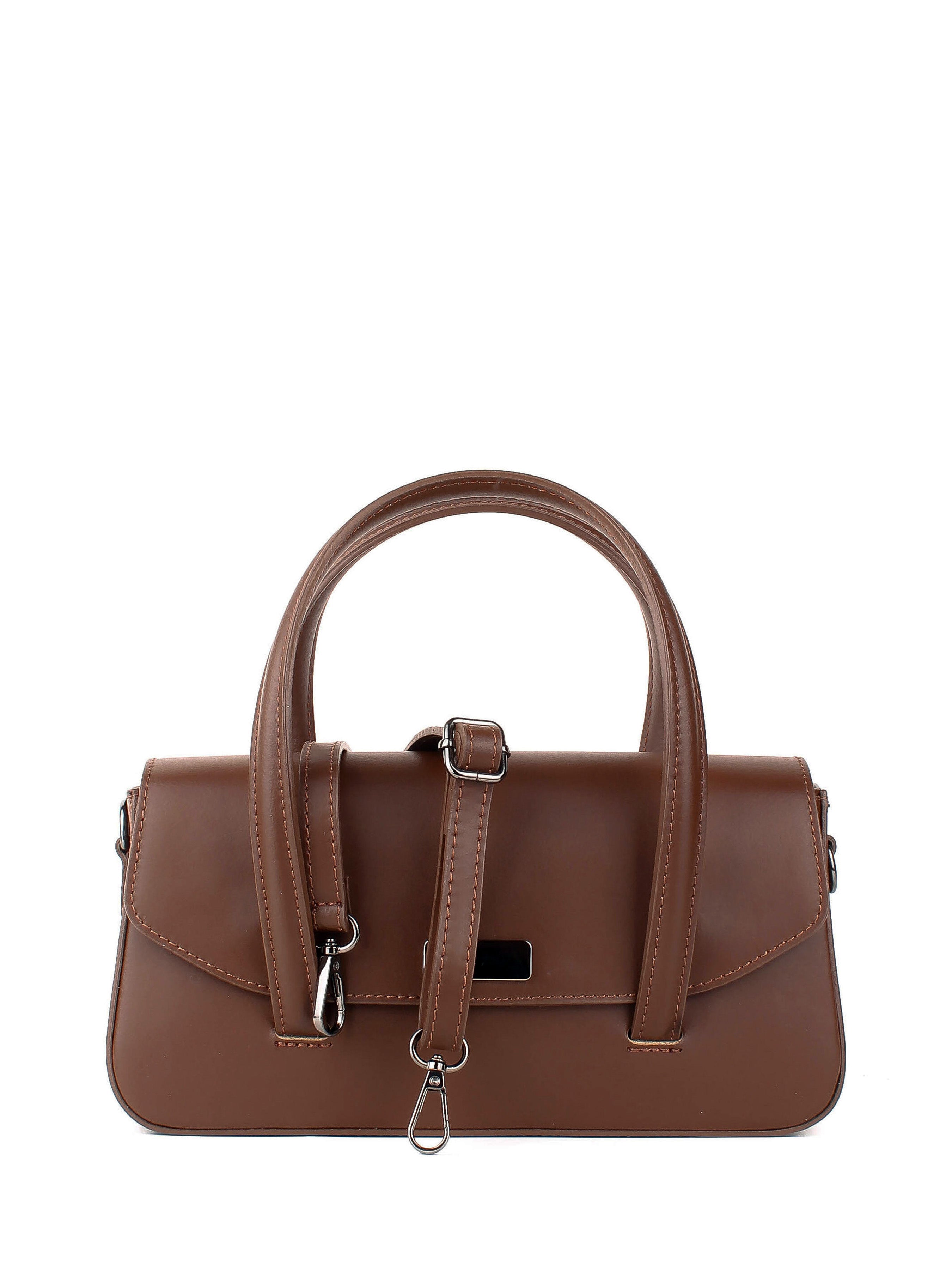 Bolso de mano de piel italiana Marrón 3663-06-31