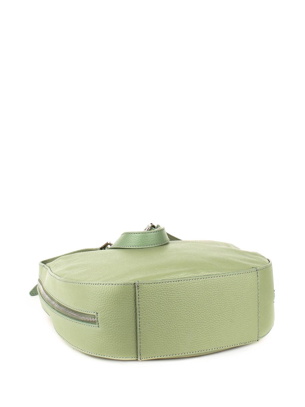 Bolso de hombro de piel italiana Verde 7231-81-32
