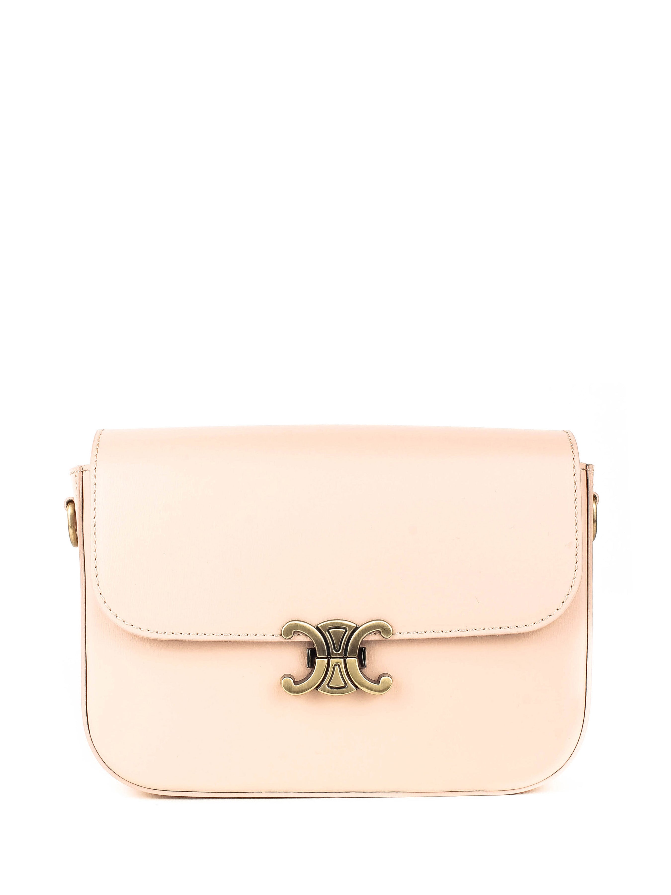 Bandolera de piel italiana Gris 4422-52-33