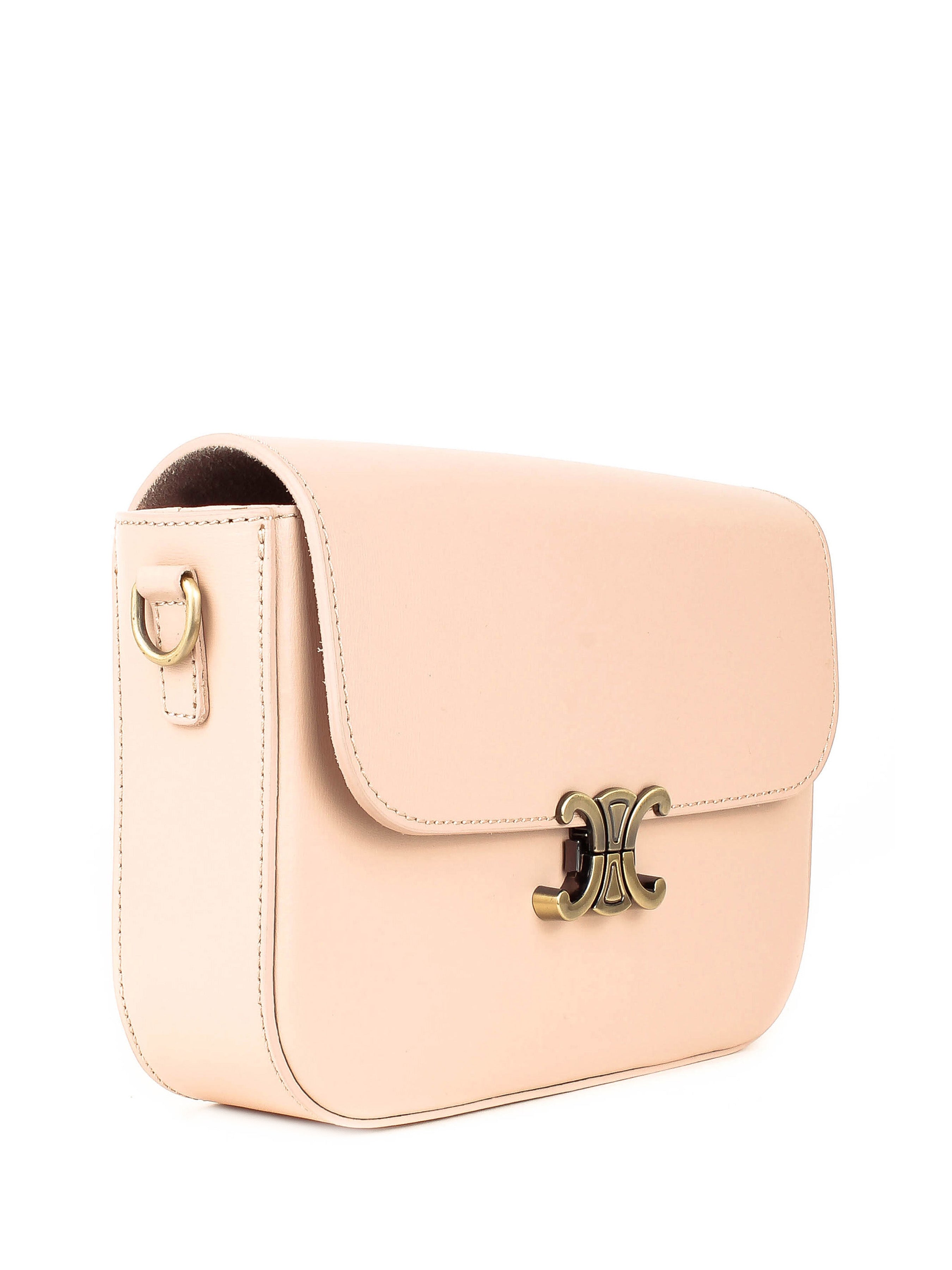 Bandolera de piel italiana Gris 4422-52-33