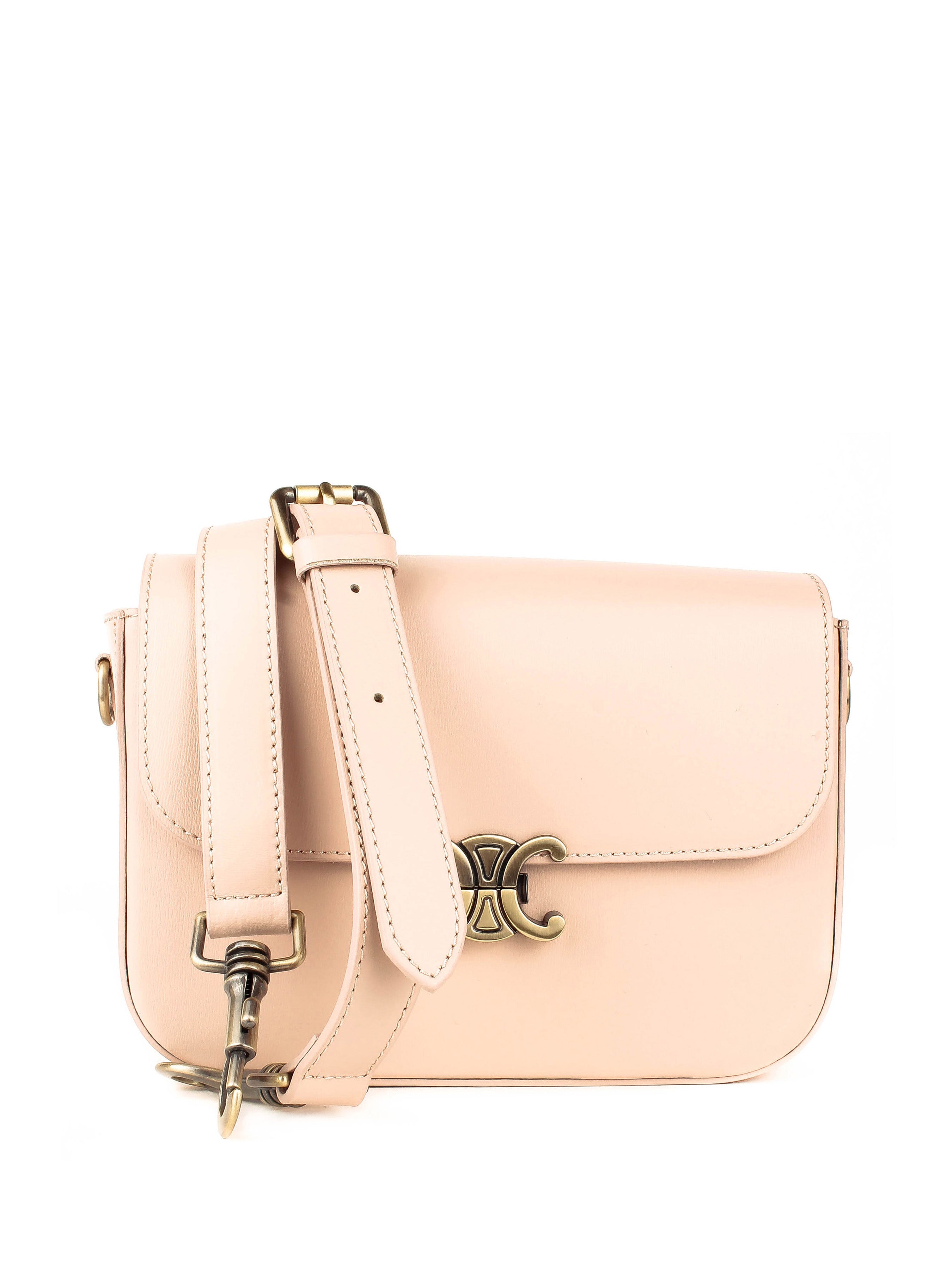 Bandolera de piel italiana Gris 4422-52-33