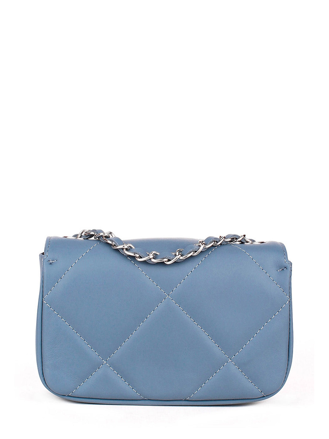 Bandolera de piel italiana Темно блакитний 1293-97-37