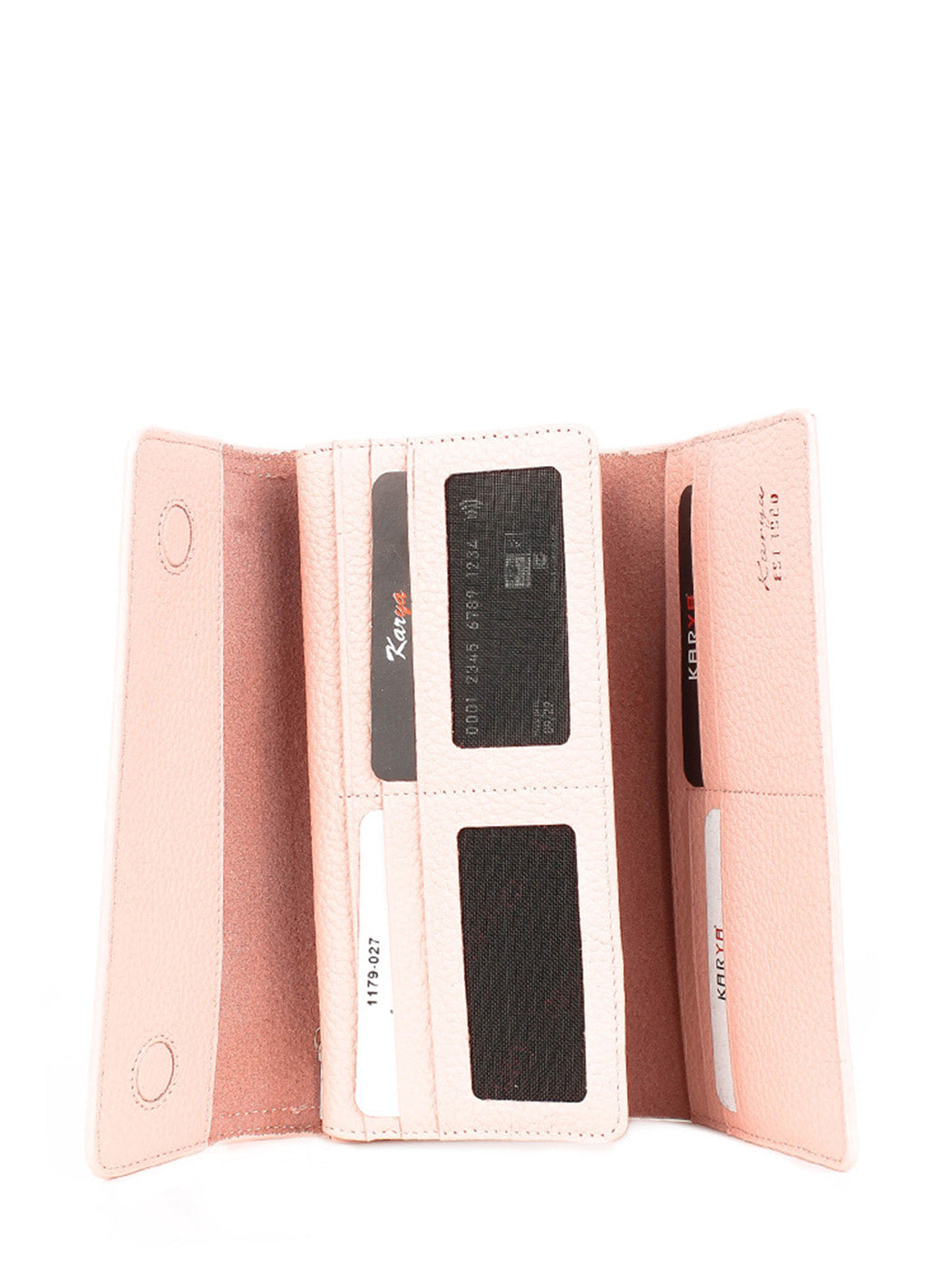 Cartera de piel italiana Polvoriento 1179-027