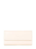 Cartera de piel italiana Beige 1179-13