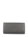 Cartera de piel italiana Gris 1213-081