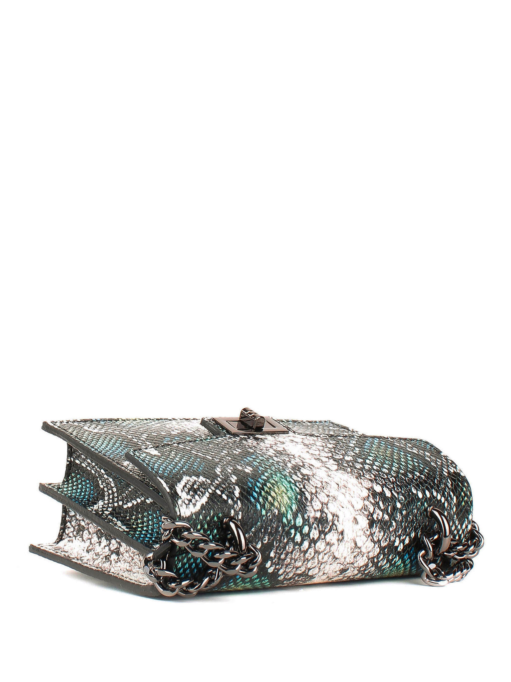 Bandolera de piel italiana Verde 3941-08-35