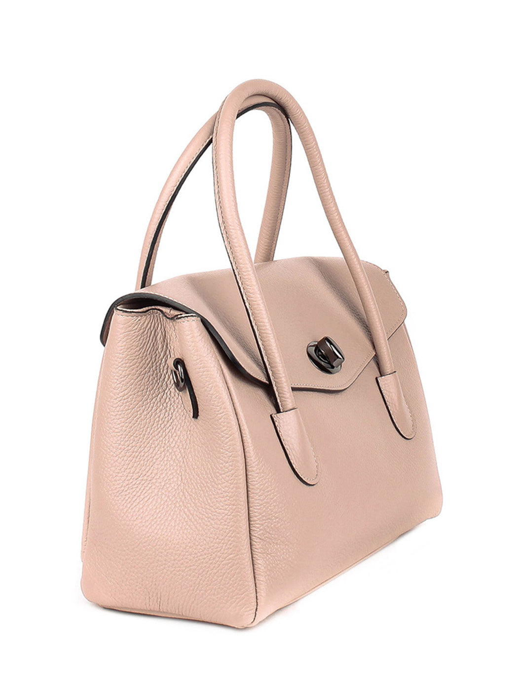 Bolso de mano de piel italiana Gris 8136-52-32