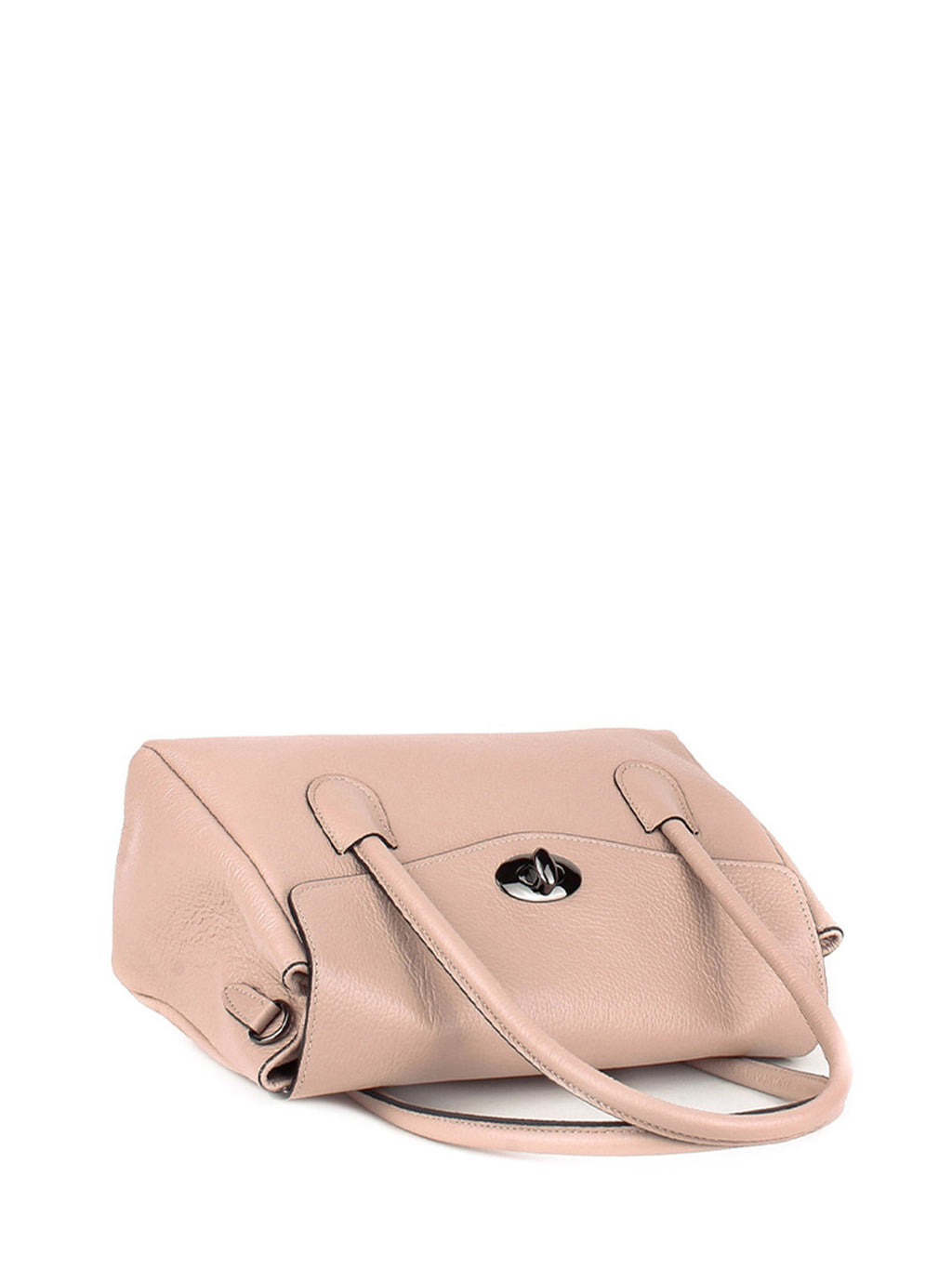 Bolso de mano de piel italiana Gris 8136-52-32