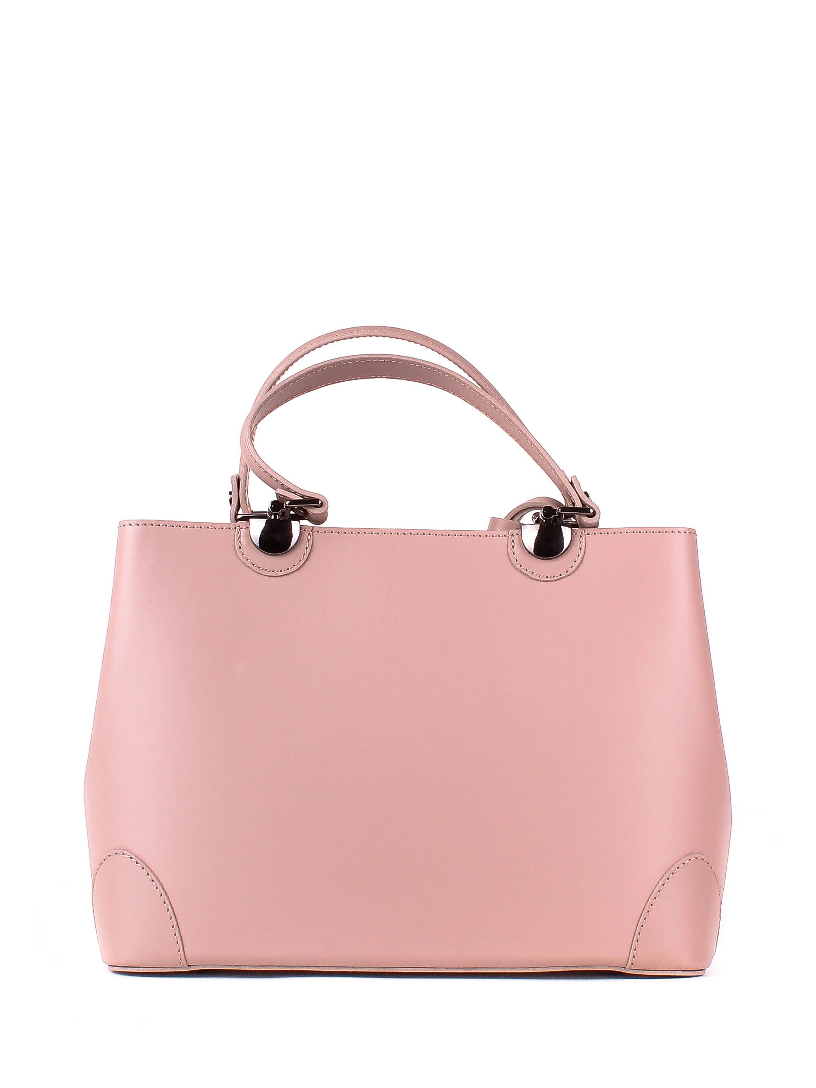 Bolso Tote de piel italiana FIORI Rosa