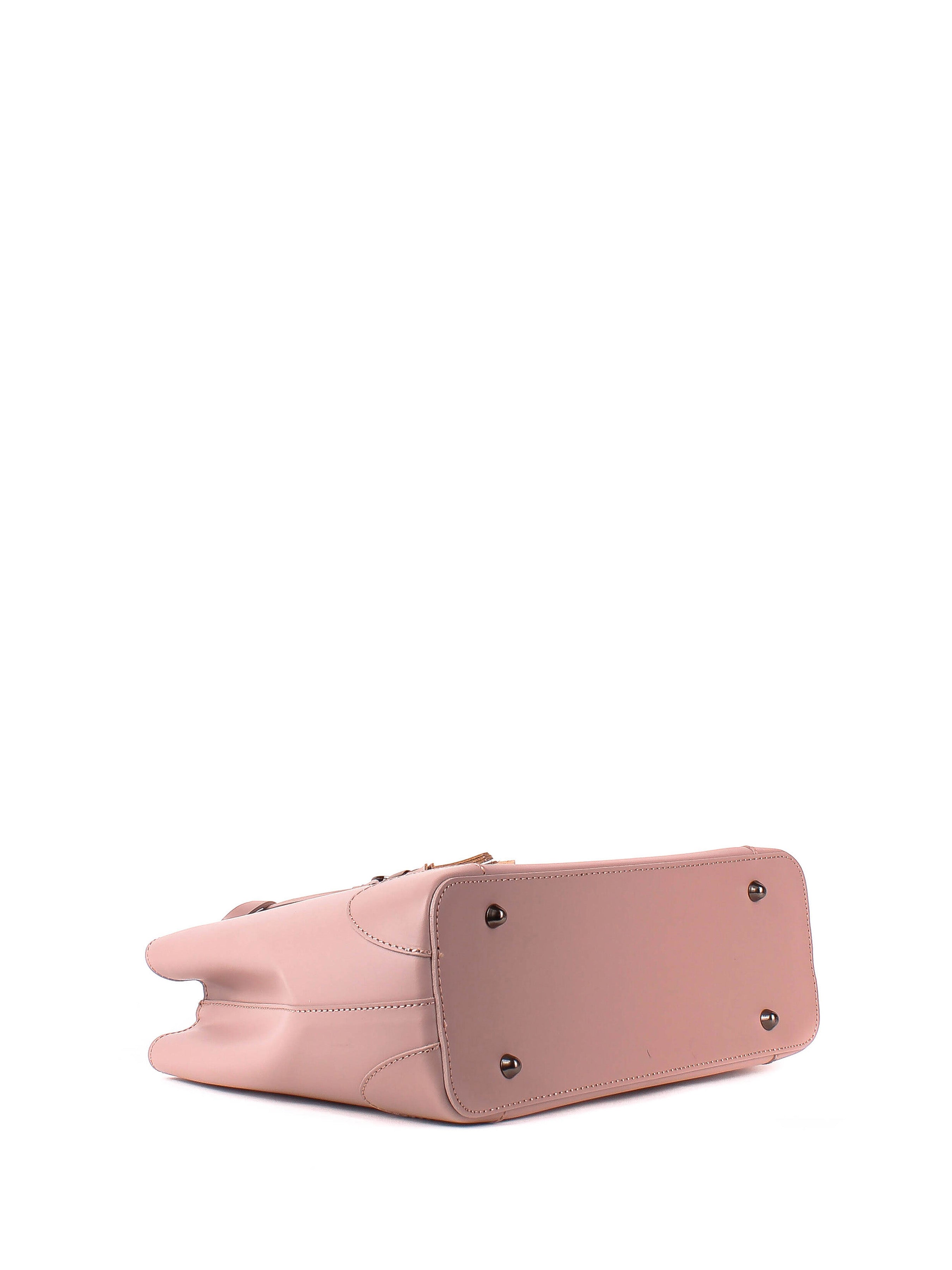 Bolso Tote de piel italiana FIORI Rosa