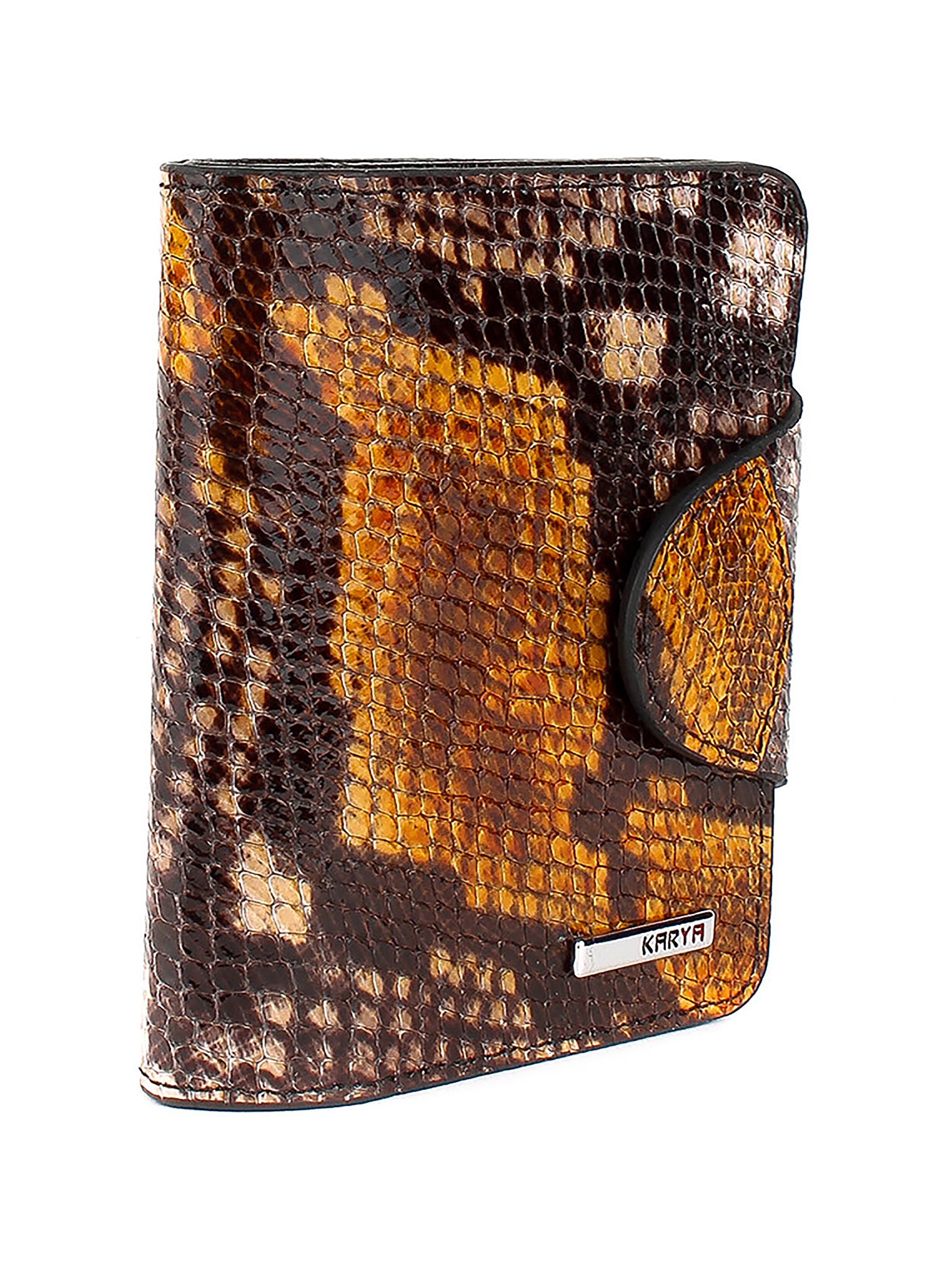 Cartera de piel italiana Amarillo 1216-064