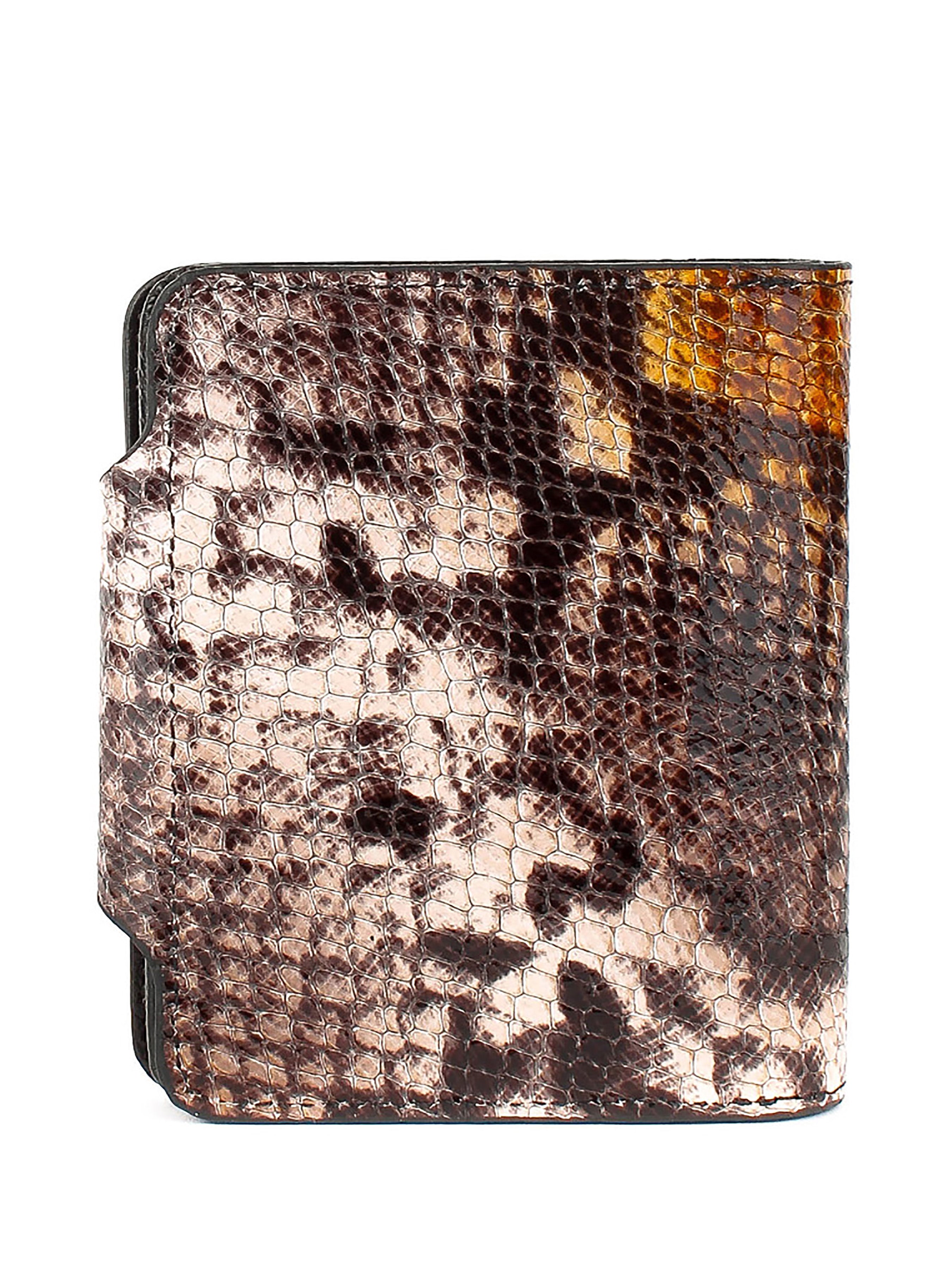 Cartera de piel italiana Amarillo 1216-064