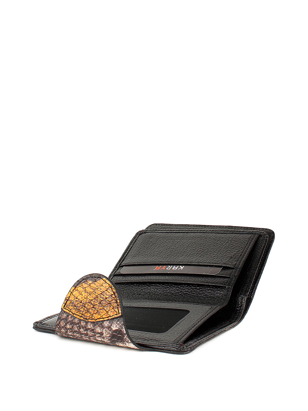 Cartera de piel italiana Amarillo 1216-064