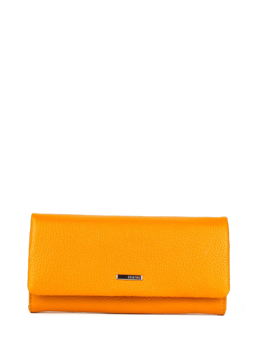 Cartera de piel italiana Amarillo 1159-56