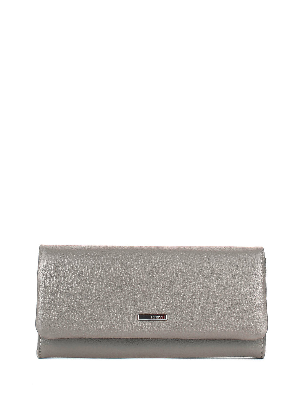 Cartera de piel italiana Gris 1159-098