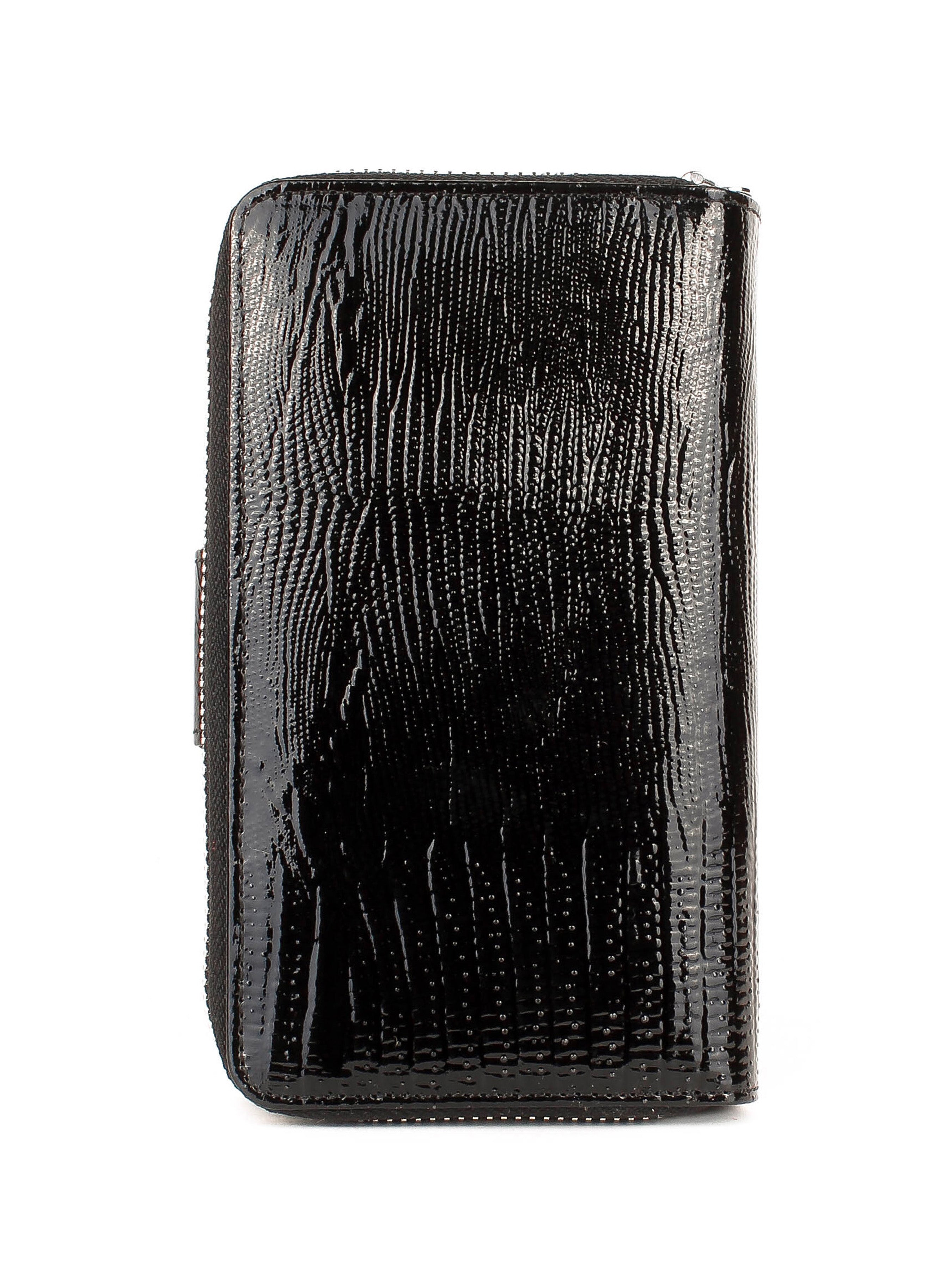 Cartera de piel italiana Negro 2009-073