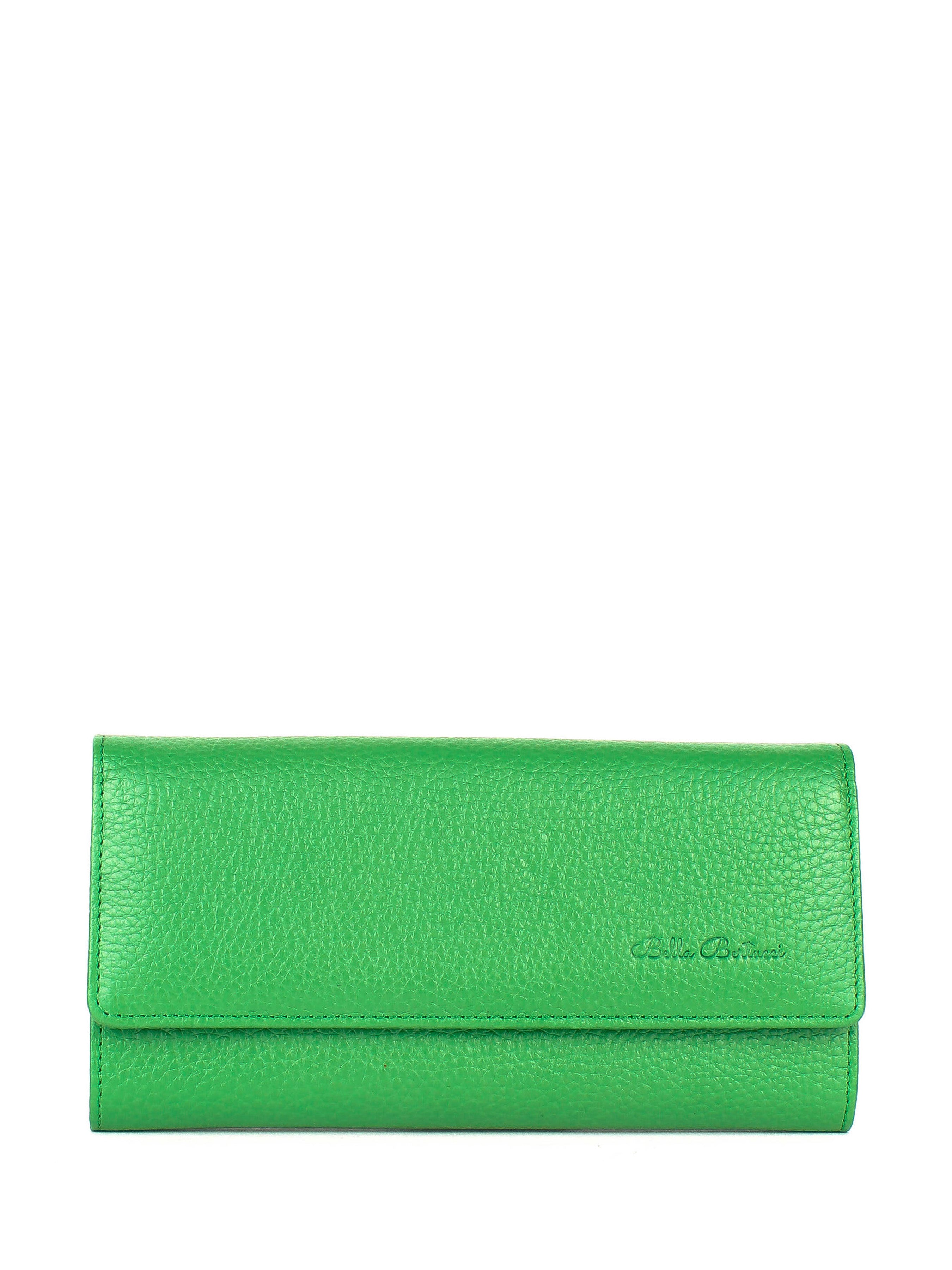 Bandolera de piel italiana Verde 150-651