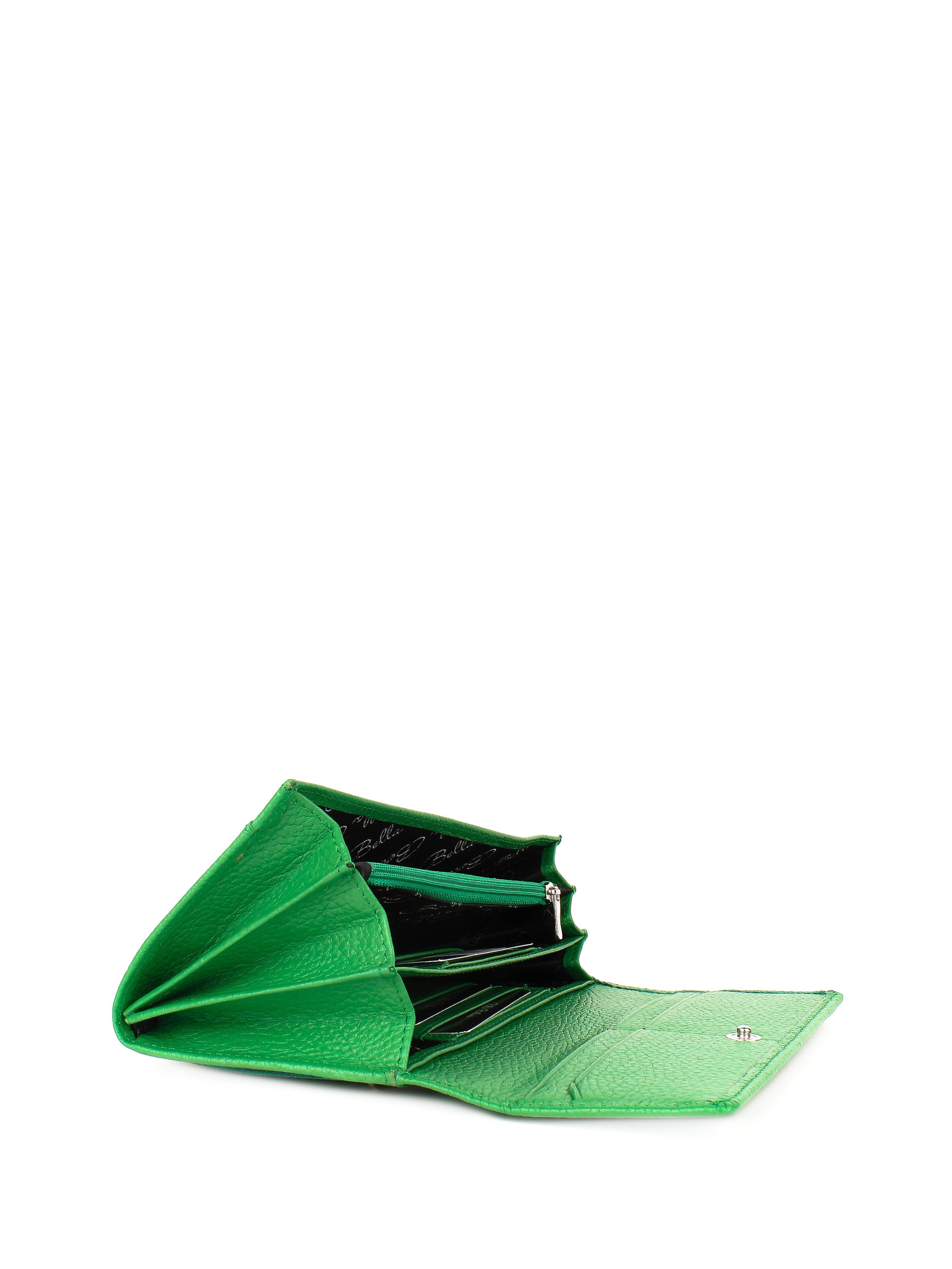 Bandolera de piel italiana Verde 150-651