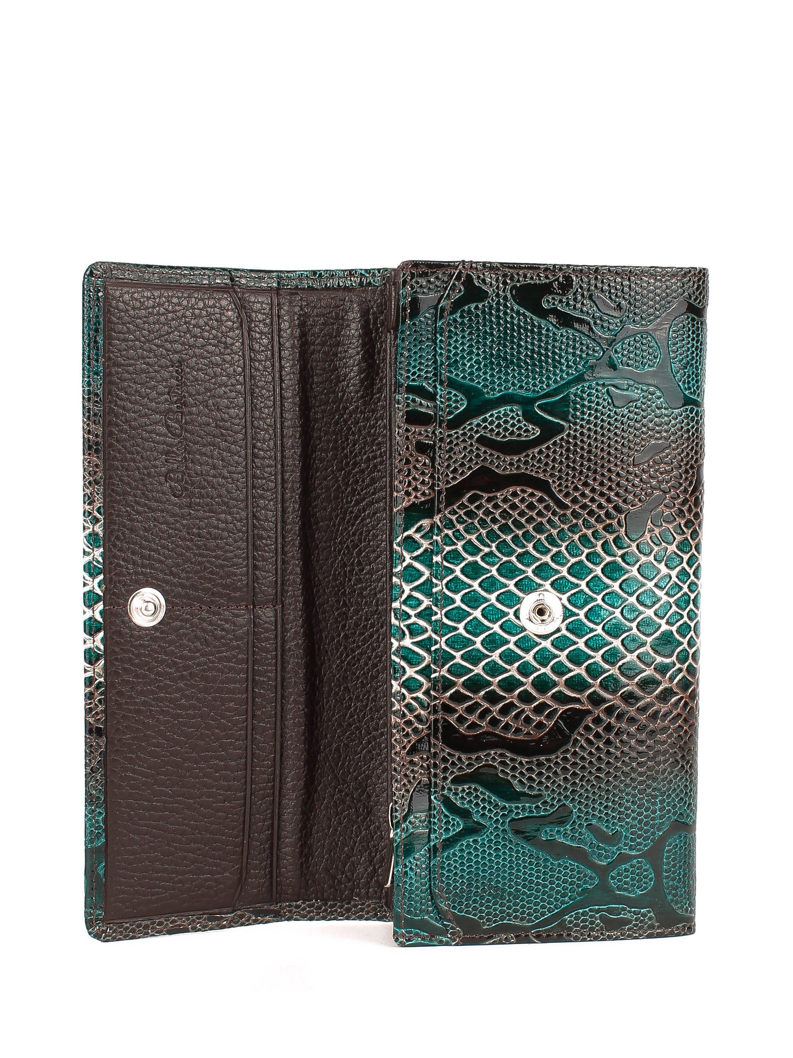 Bandolera de piel italiana Темно блакитний 150-317