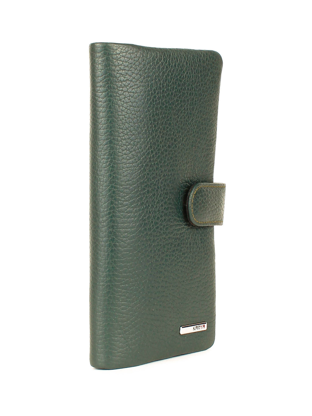 Cartera de piel italiana Verde 1129-030