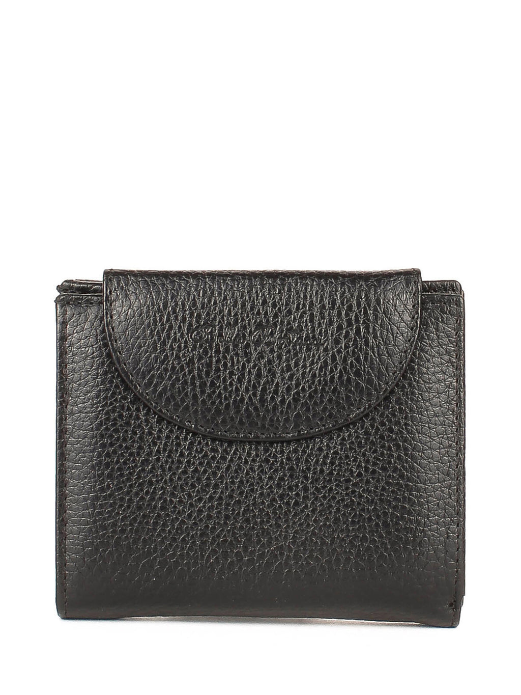 Cartera de piel italiana Negro 755-1