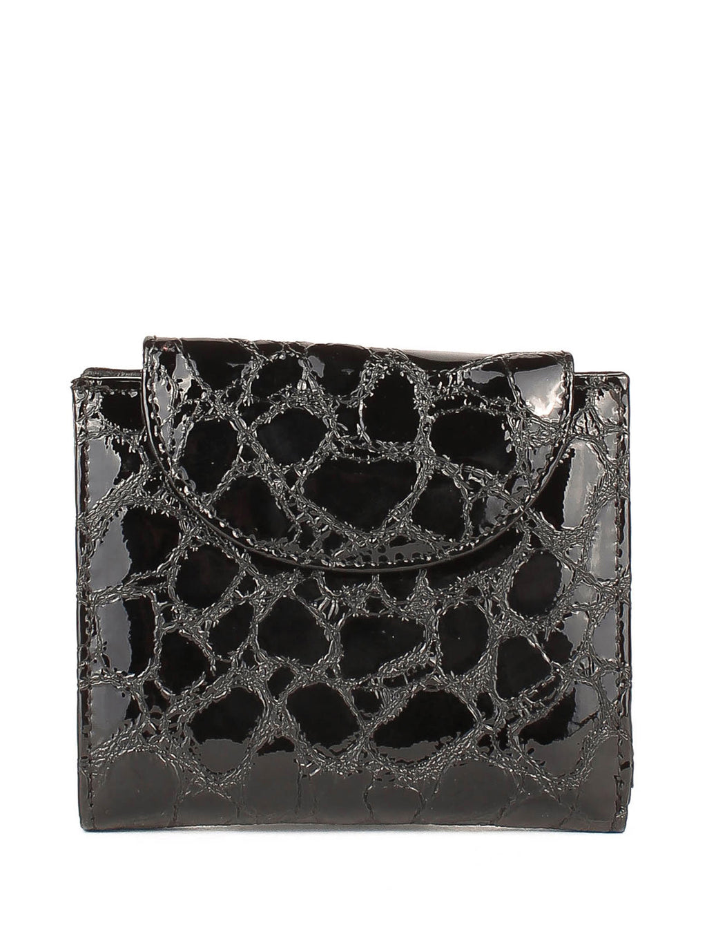 Cartera de piel italiana Negro 755-802