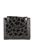 Cartera de piel italiana Negro 755-802