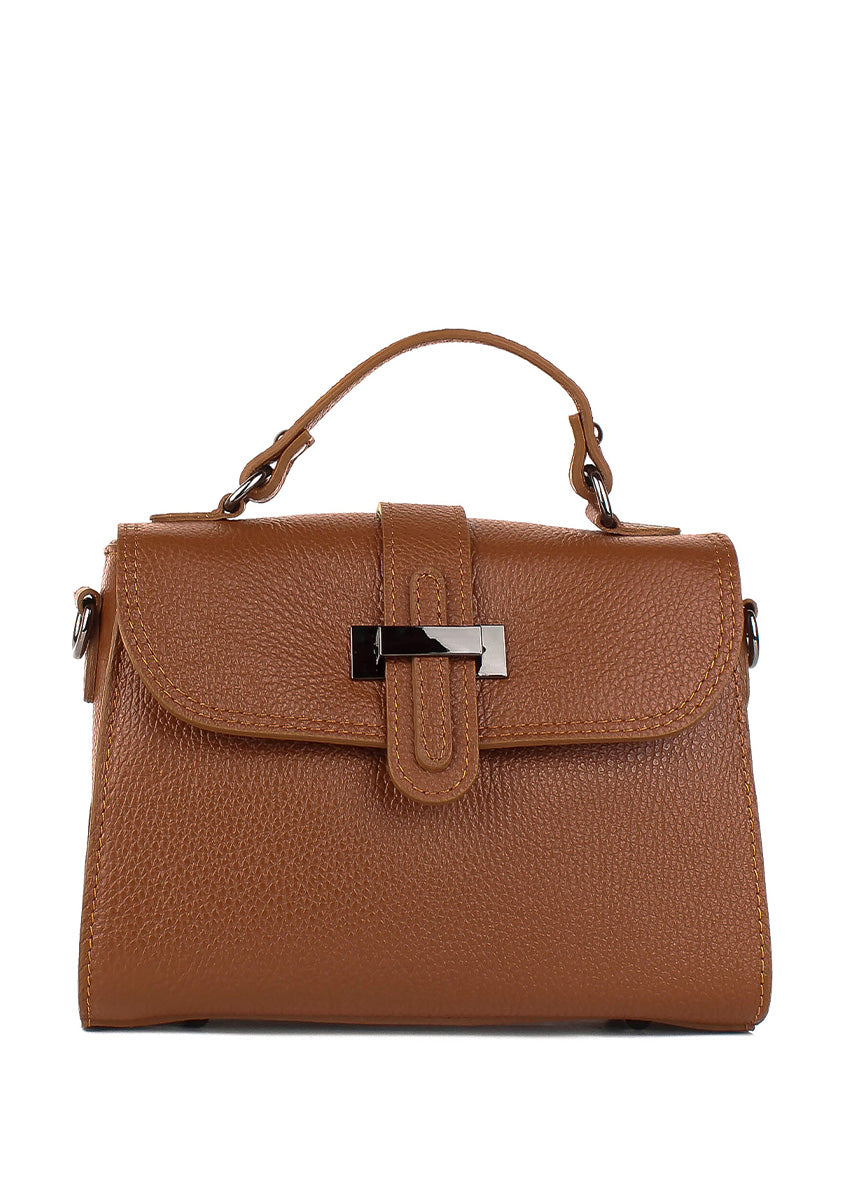 Bolso de mano de piel italiana Rojo 2804-45-32