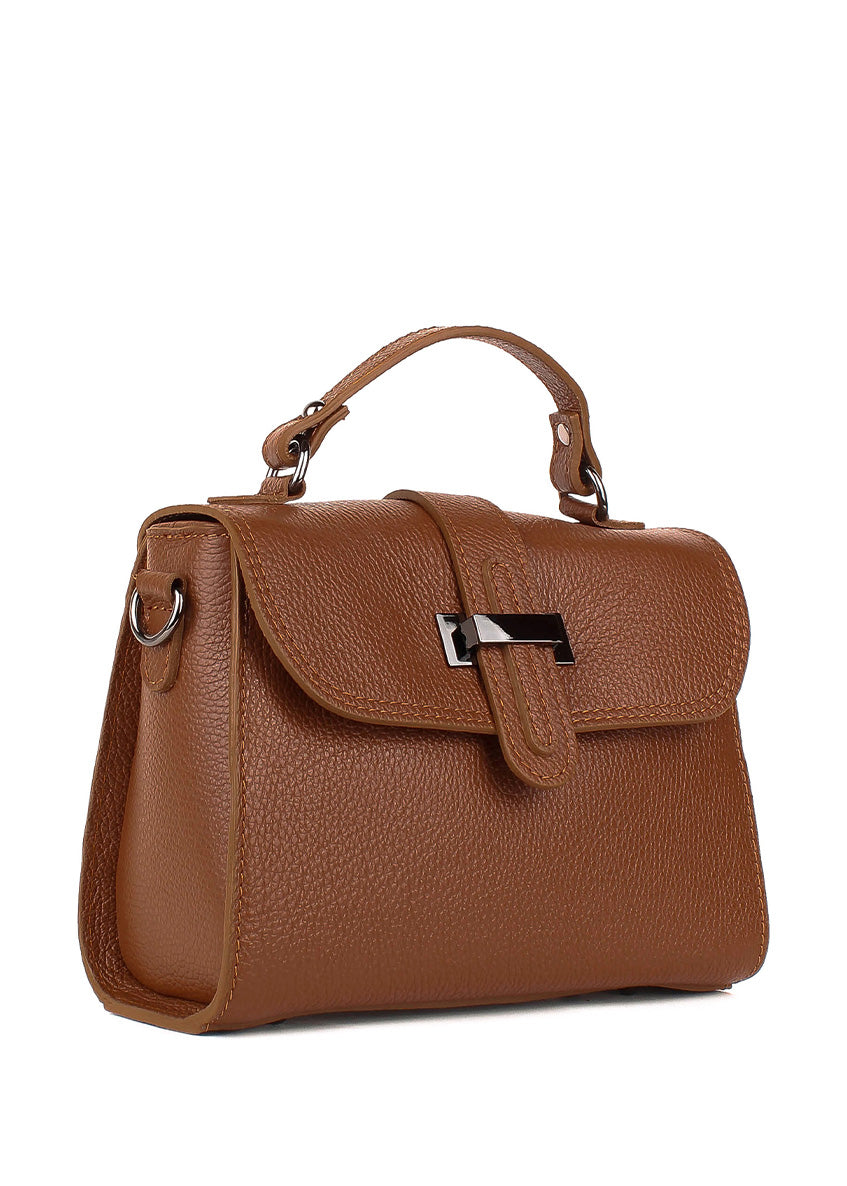 Bolso de mano de piel italiana Rojo 2804-45-32