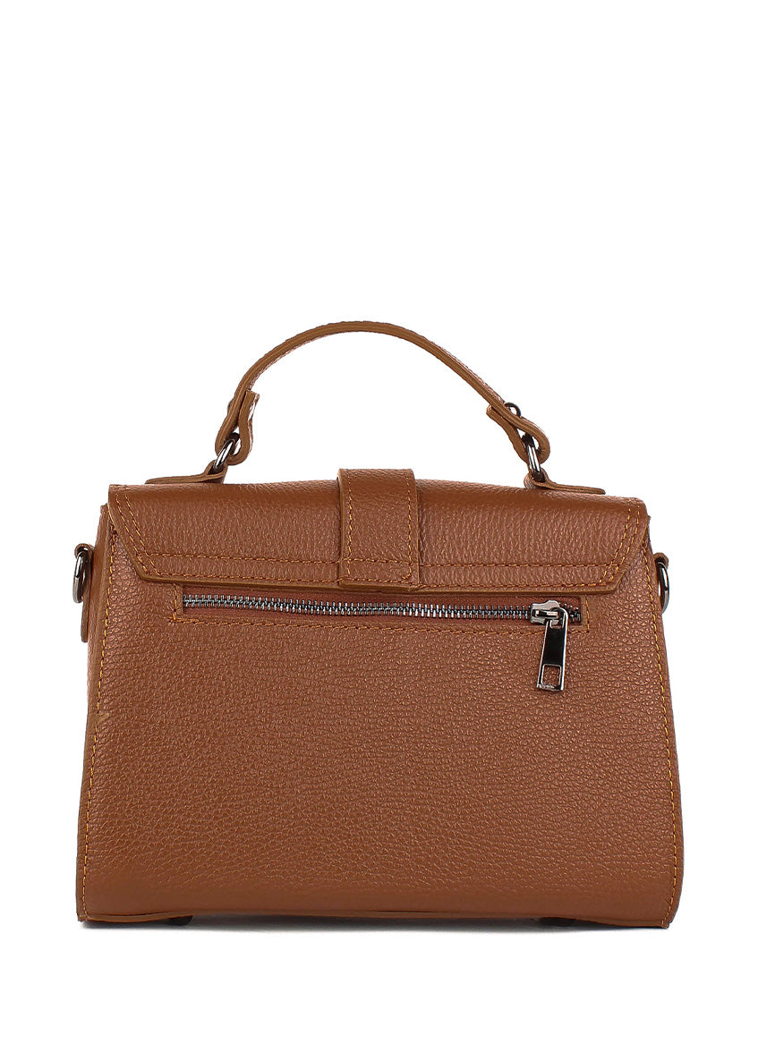 Bolso de mano de piel italiana Rojo 2804-45-32