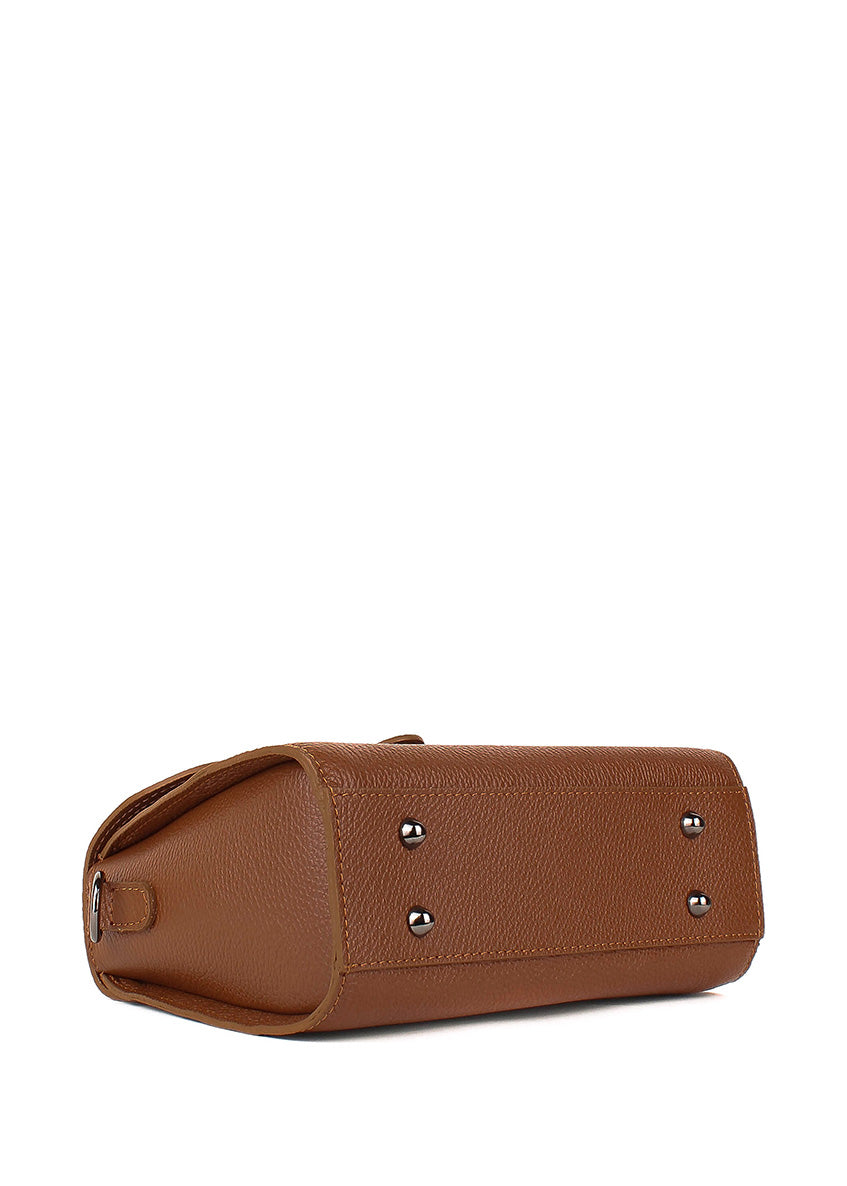 Bolso de mano de piel italiana Rojo 2804-45-32