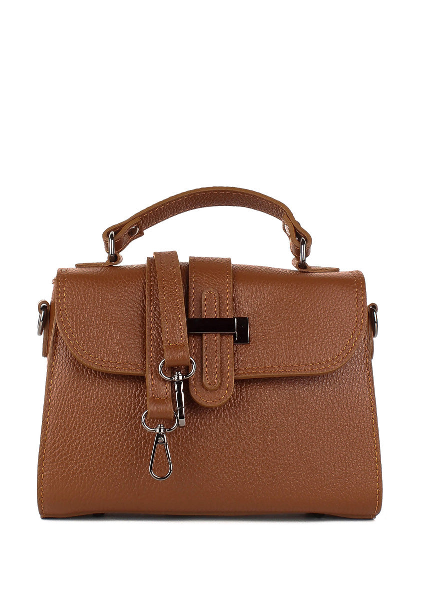 Bolso de mano de piel italiana Rojo 2804-45-32