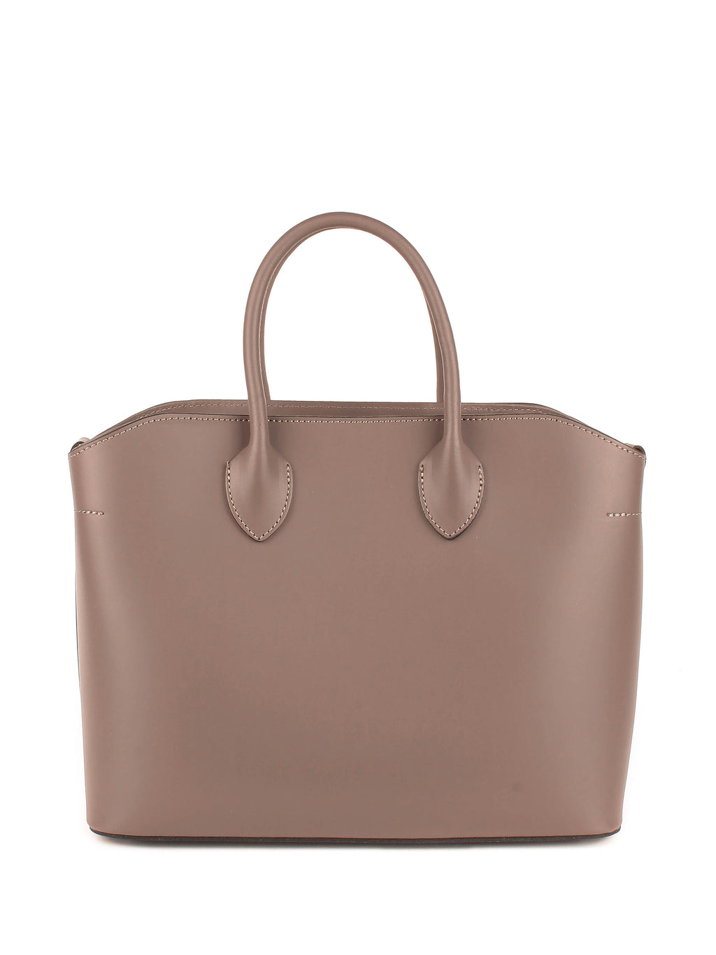 Bolso Tote de piel italiana Gris, Marrón 4392-104-31