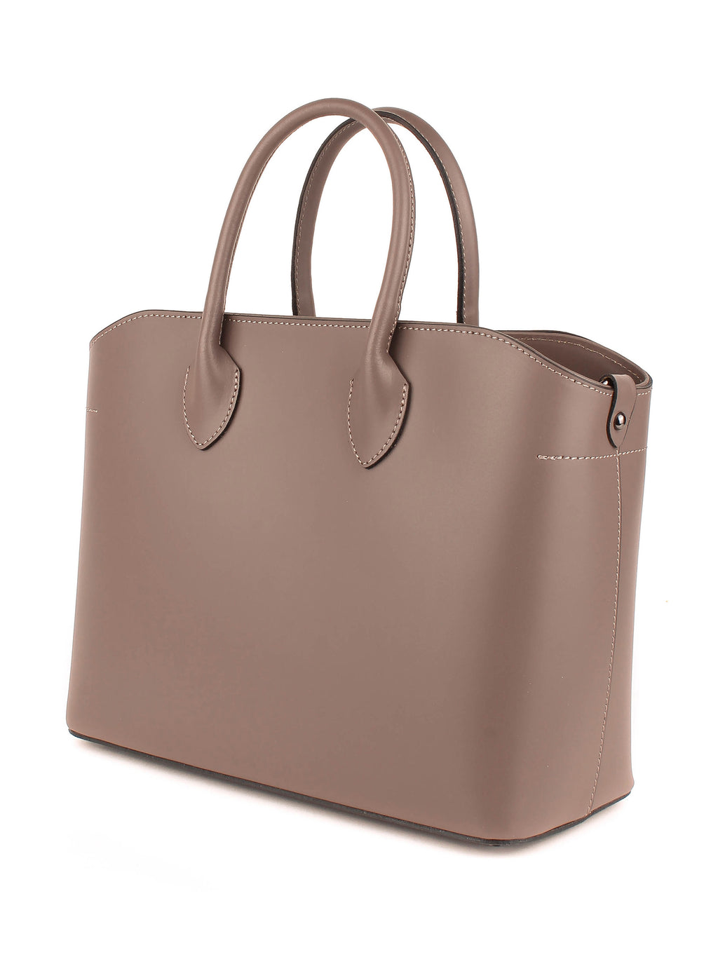 Bolso Tote de piel italiana Gris, Marrón 4392-104-31