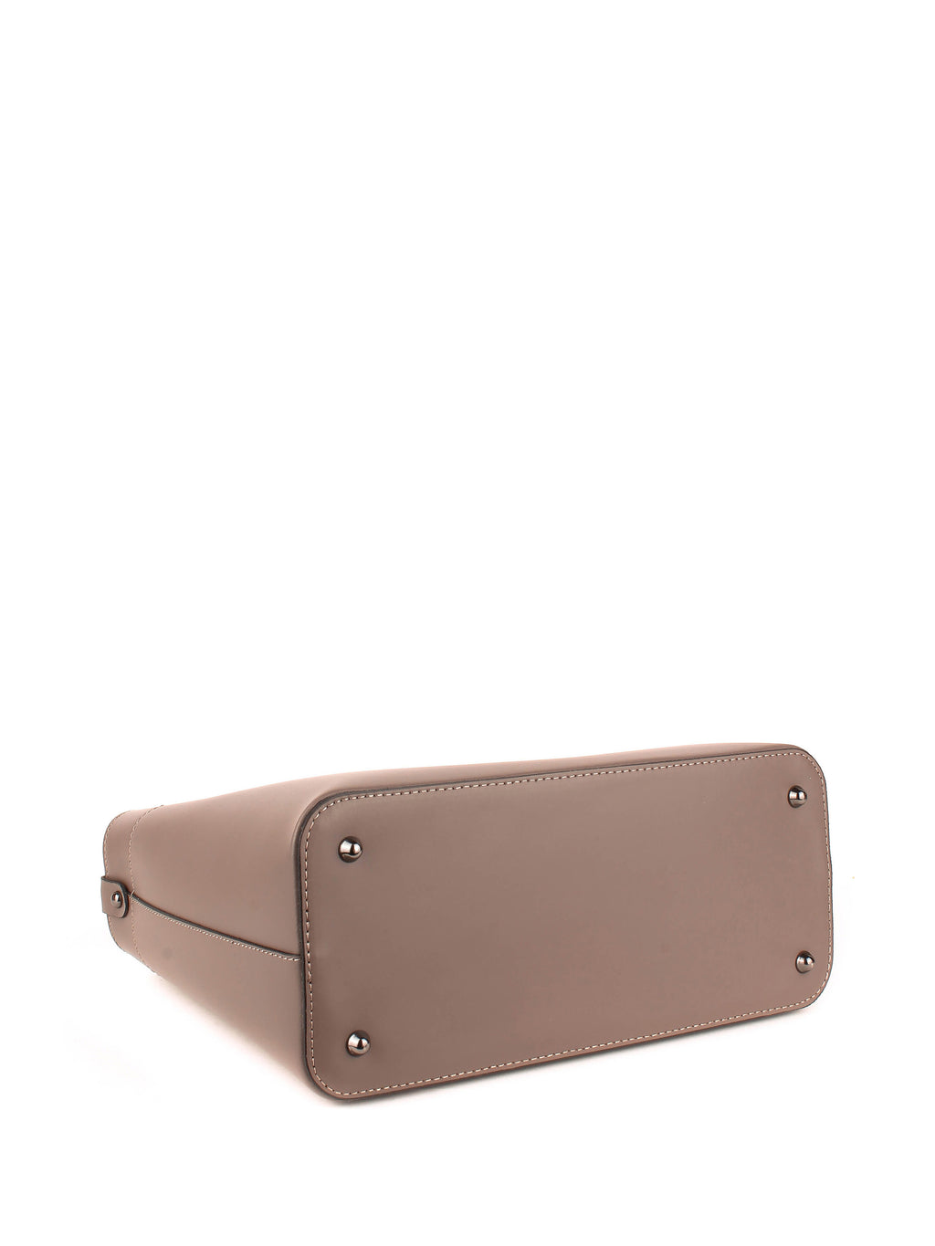 Bolso Tote de piel italiana Gris, Marrón 4392-104-31