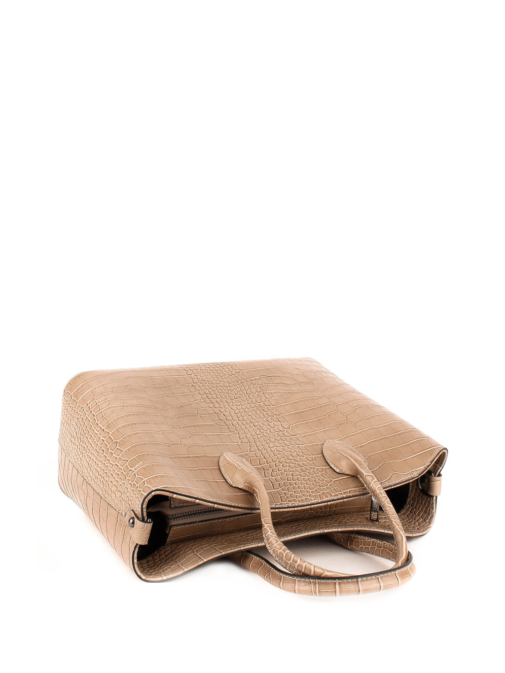 Bolso Tote de piel italiana Gris 4392-52-36