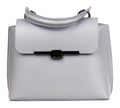 Bolso de mano de piel italiana Gris 1631-18-31
