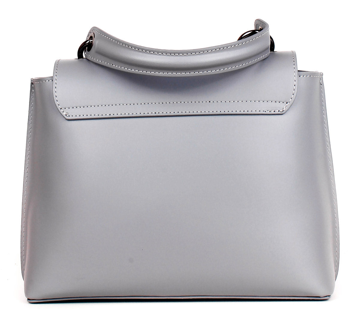 Bolso de mano de piel italiana Gris 1631-18-31