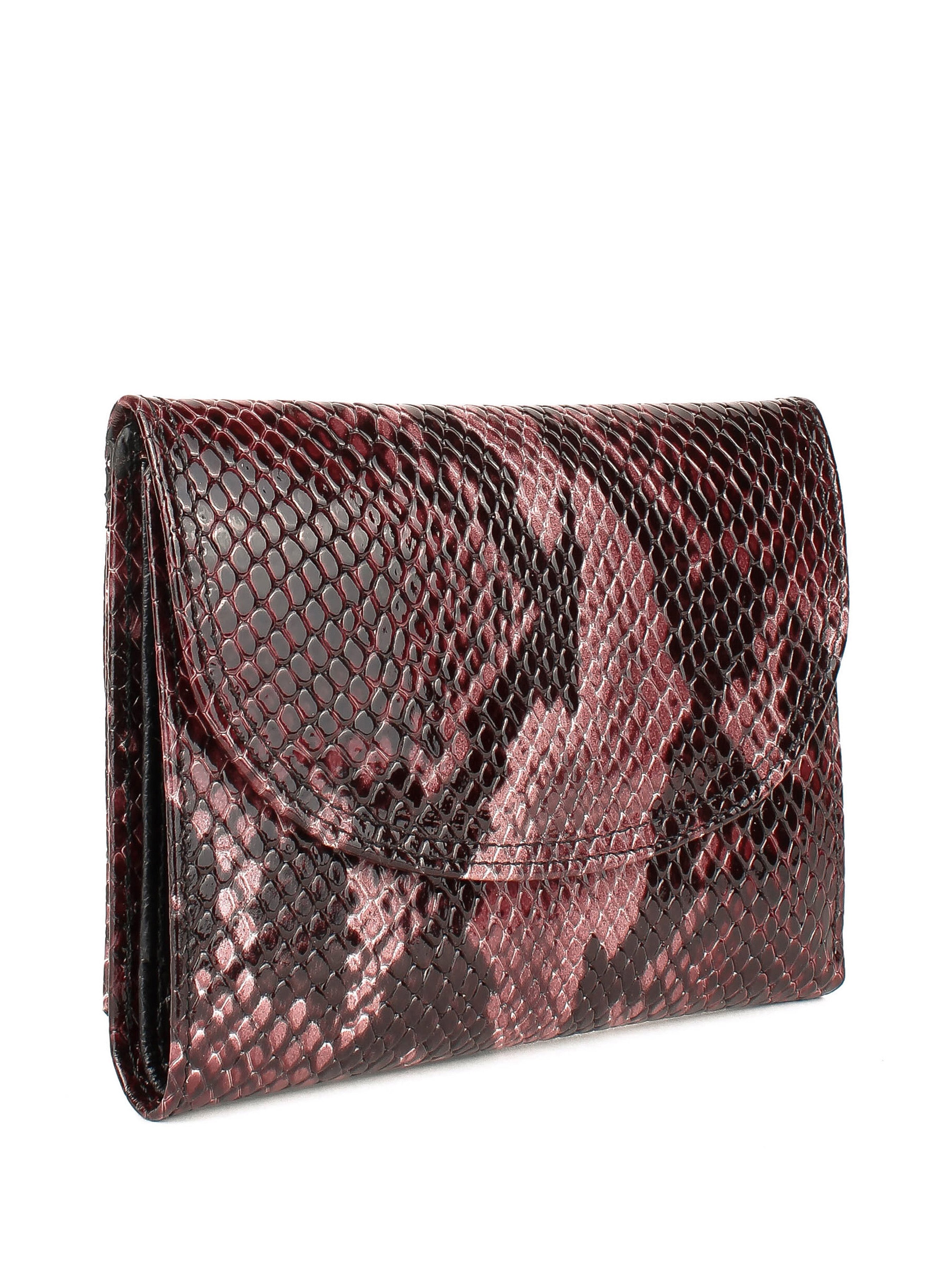 Bandolera de piel italiana Morado 034-925