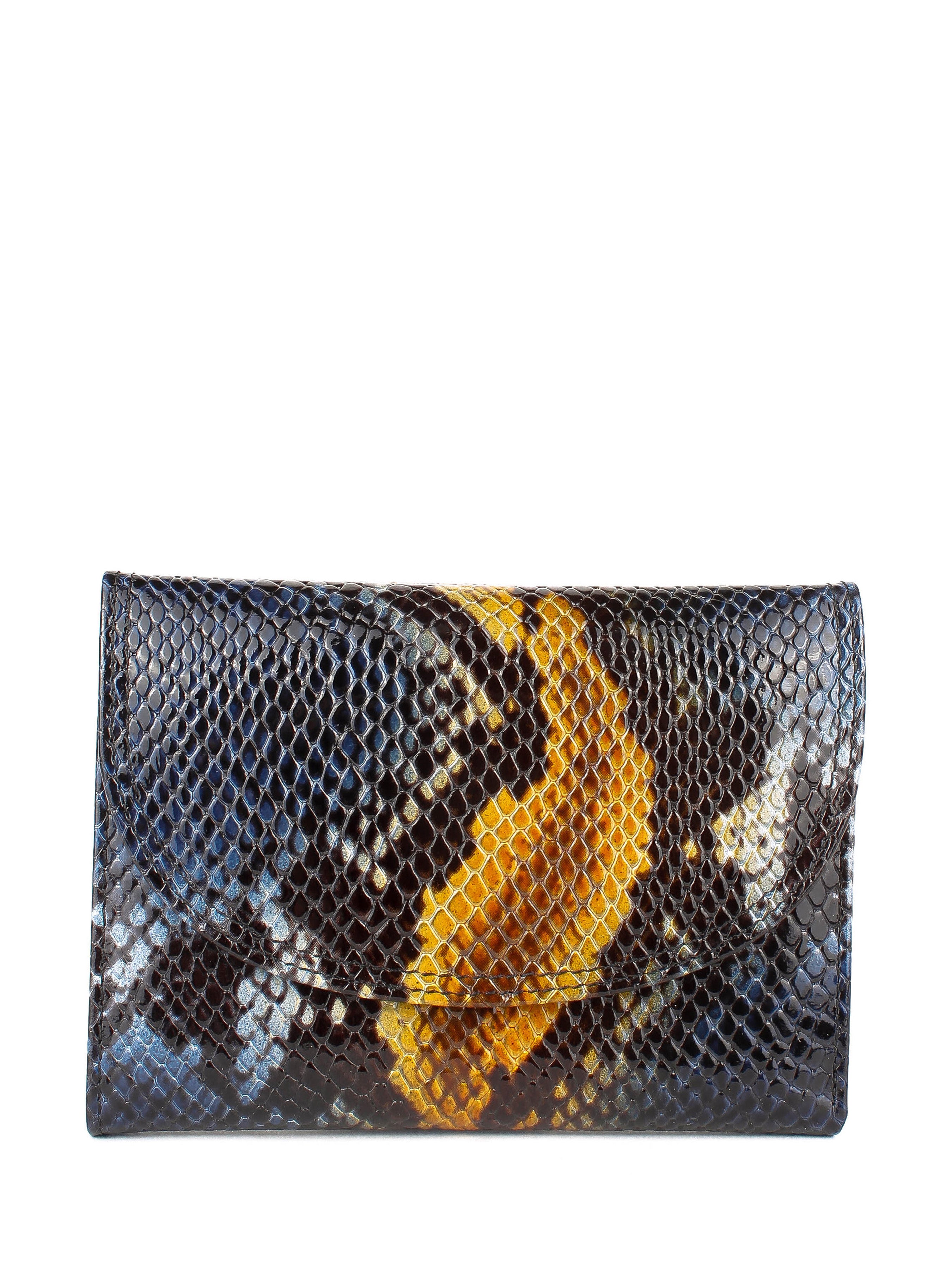 Bandolera de piel italiana Azul 034-929