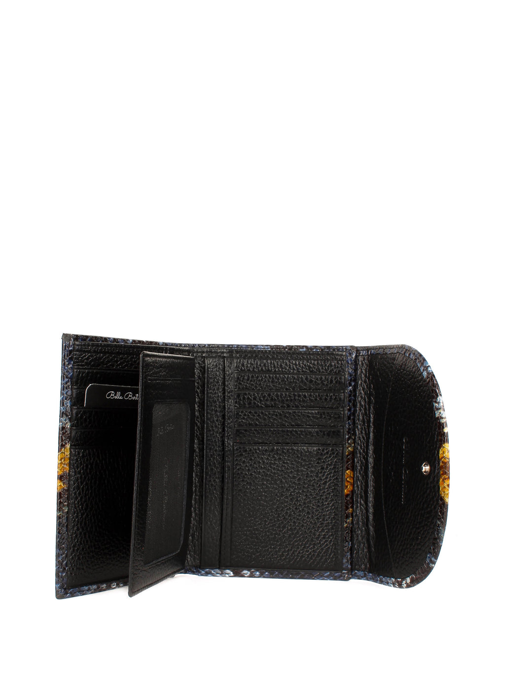 Bandolera de piel italiana Azul 034-929