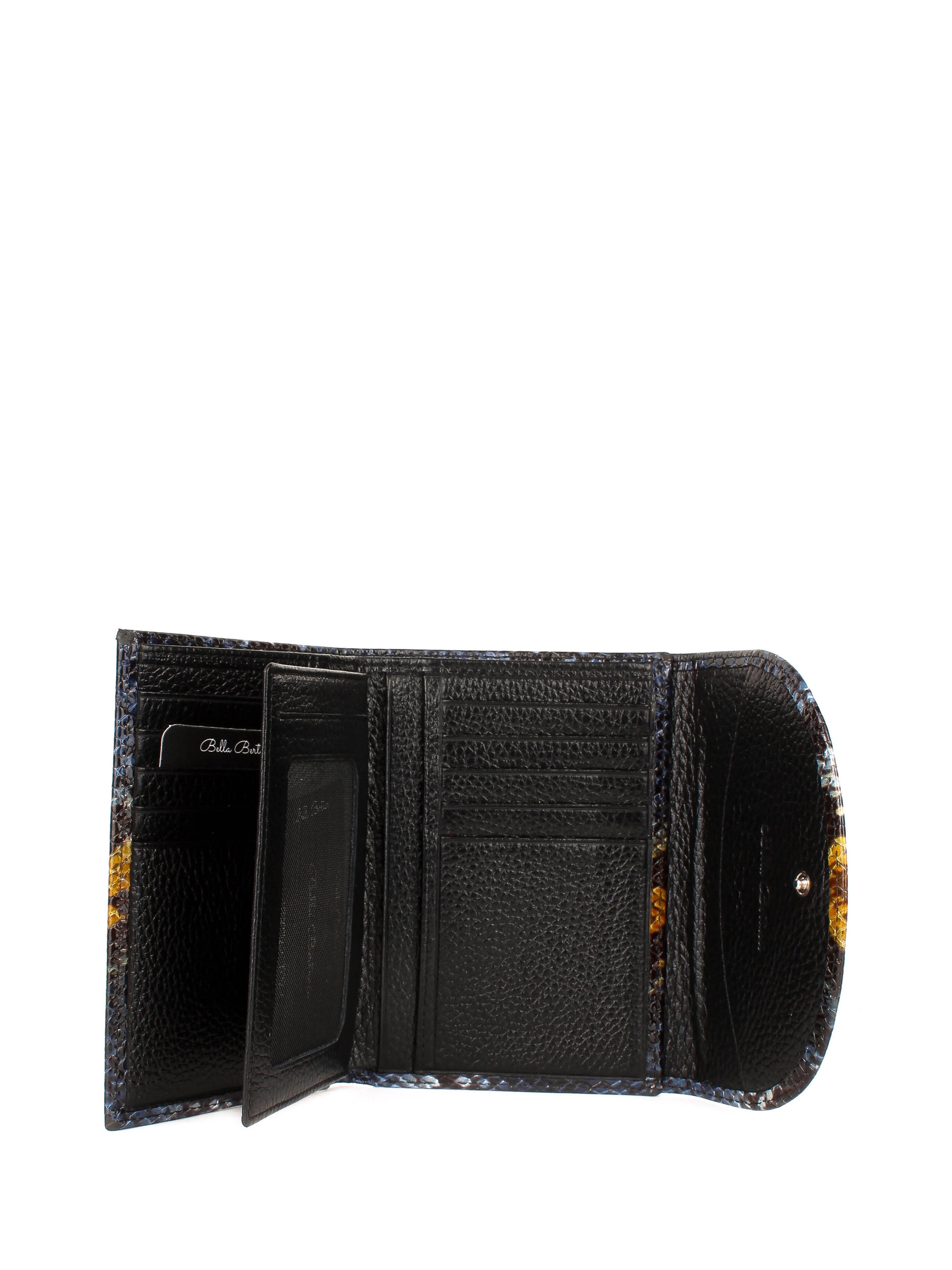 Bandolera de piel italiana Azul 034-929