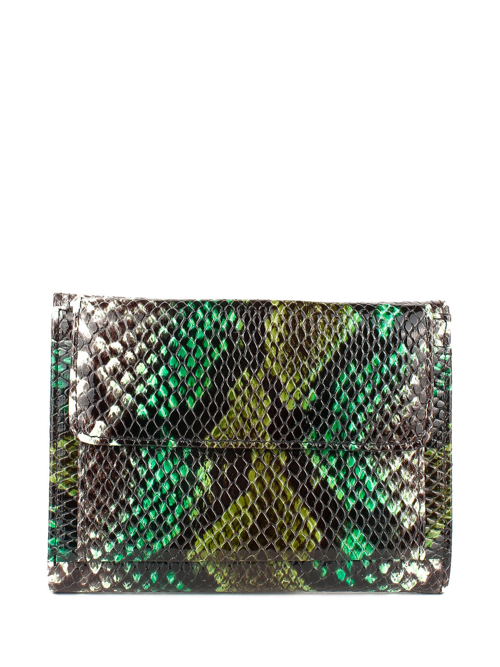 Bandolera de piel italiana Verde 034-948