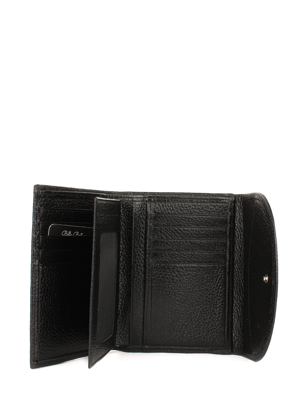 Bandolera de piel italiana Negro 034-1