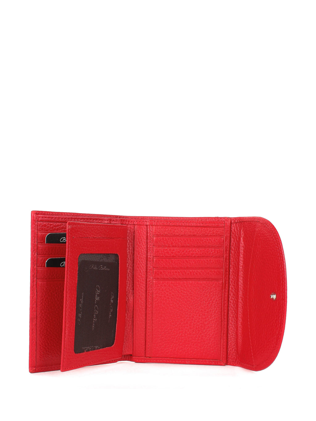 Bandolera de piel italiana Rojo 034-4