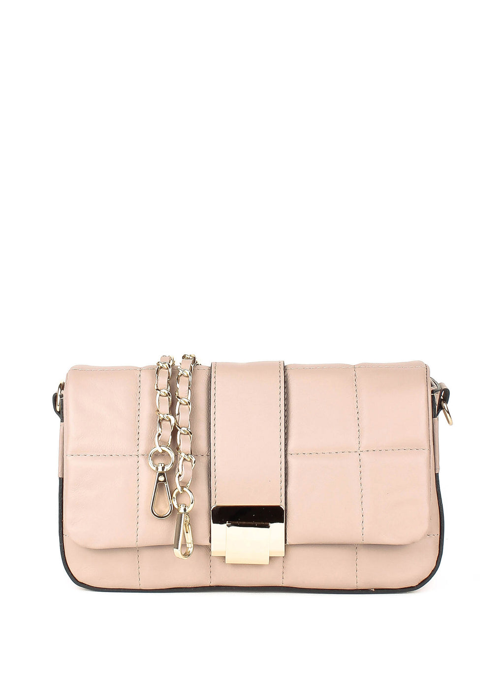 Bandolera de piel italiana Gris 5522-52-37