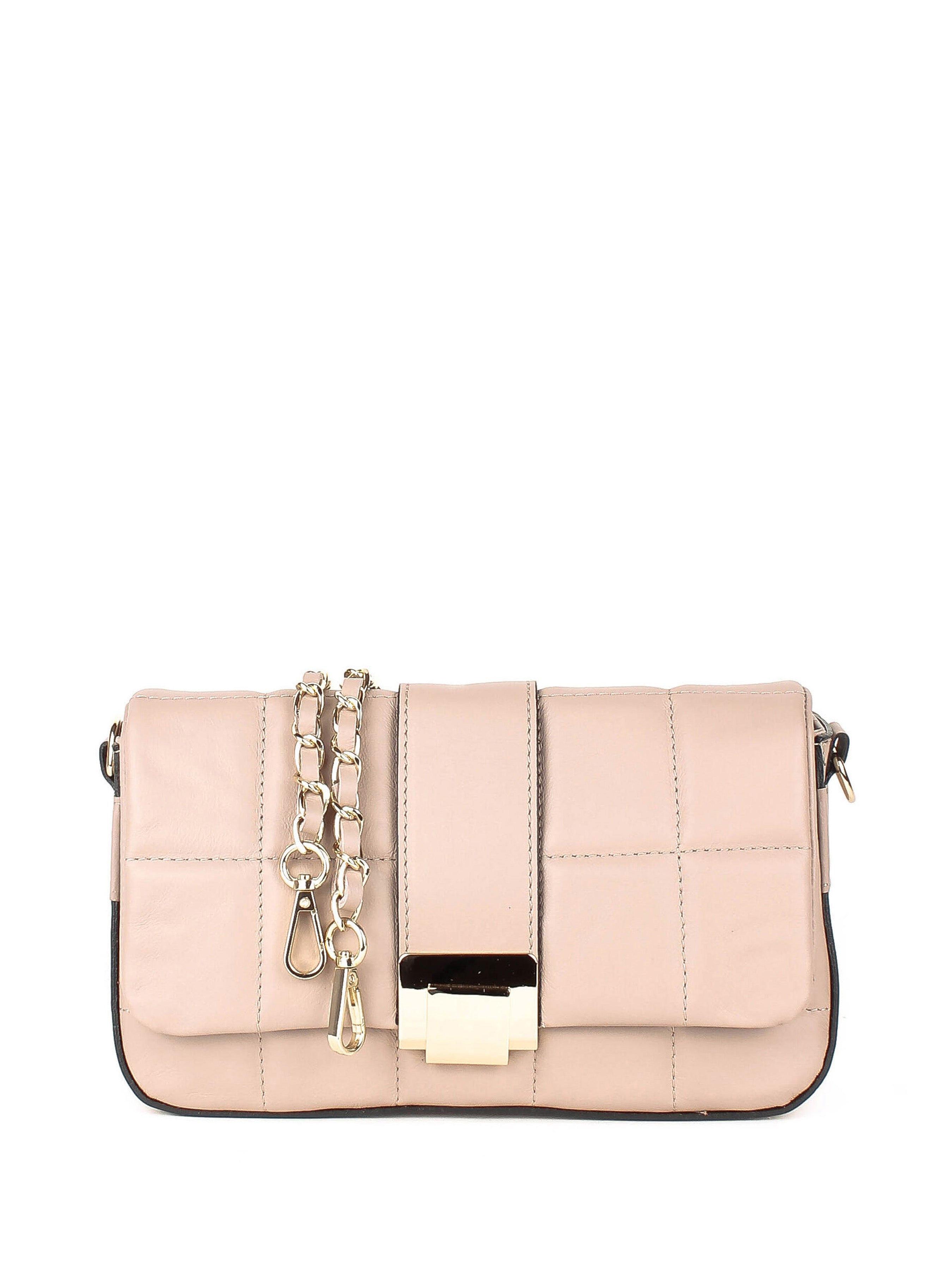 Bandolera de piel italiana Gris 5522-52-37